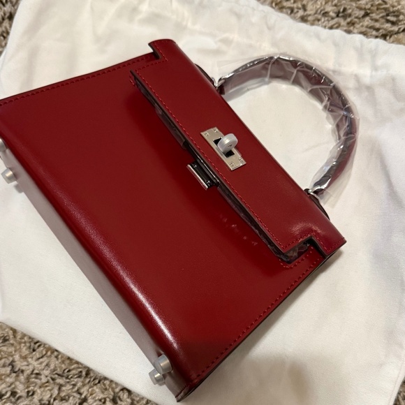 The Vault Label Handbags - TVL Mini Kelly Burgundy